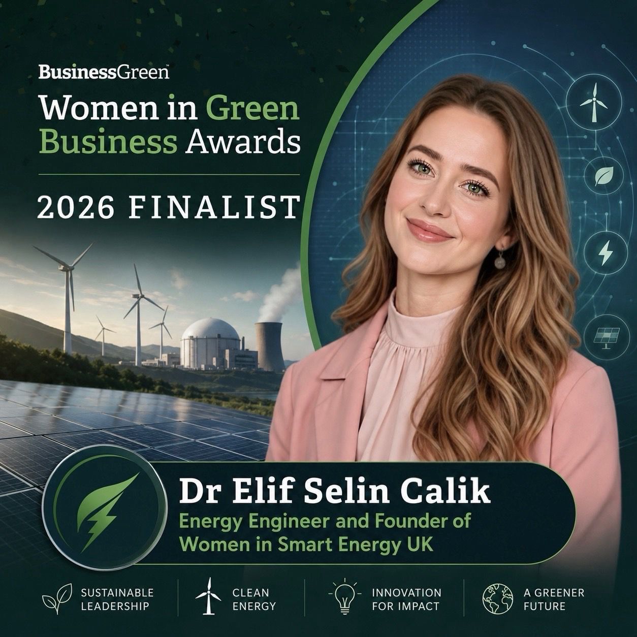 Dr Elif Selin Calik — BusinessGreen Women in Green Business Awards 2026 Finalist